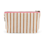 Load image into Gallery viewer, Sofia pouch - pecan/ greige stripe
