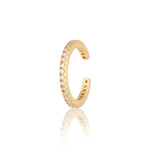 Load image into Gallery viewer, Slim Sparkle Ear Cuff - gold
