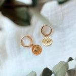 Load image into Gallery viewer, Lumen Evil Eye Hoops
