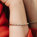 Load image into Gallery viewer, Twist Cuff Bangle - gold / silver
