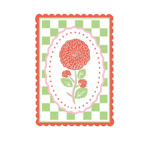 Dahlia Greeting Card