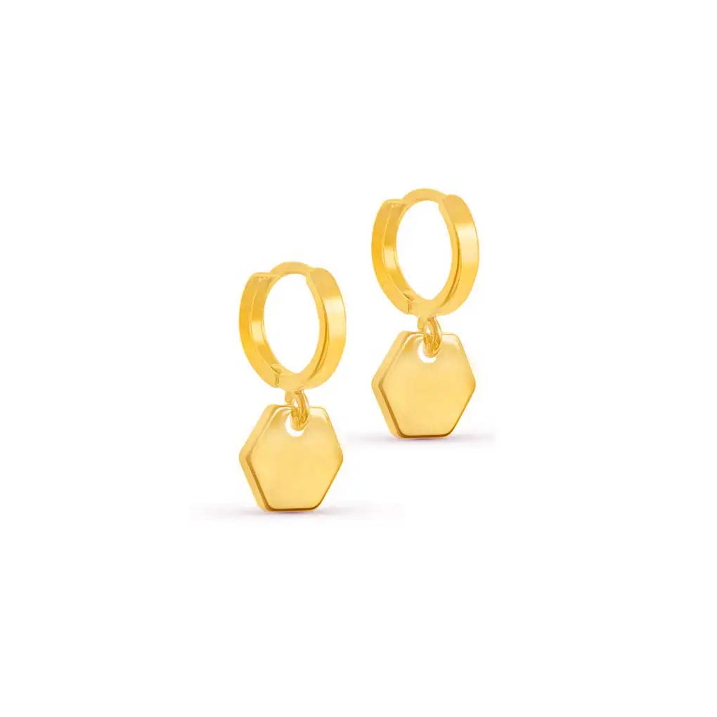Hex Huggie Earring