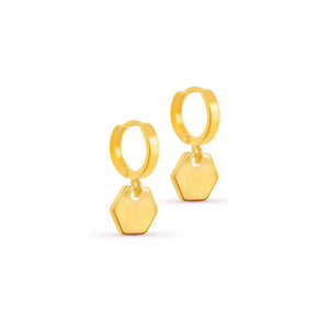Hex Huggie Earring
