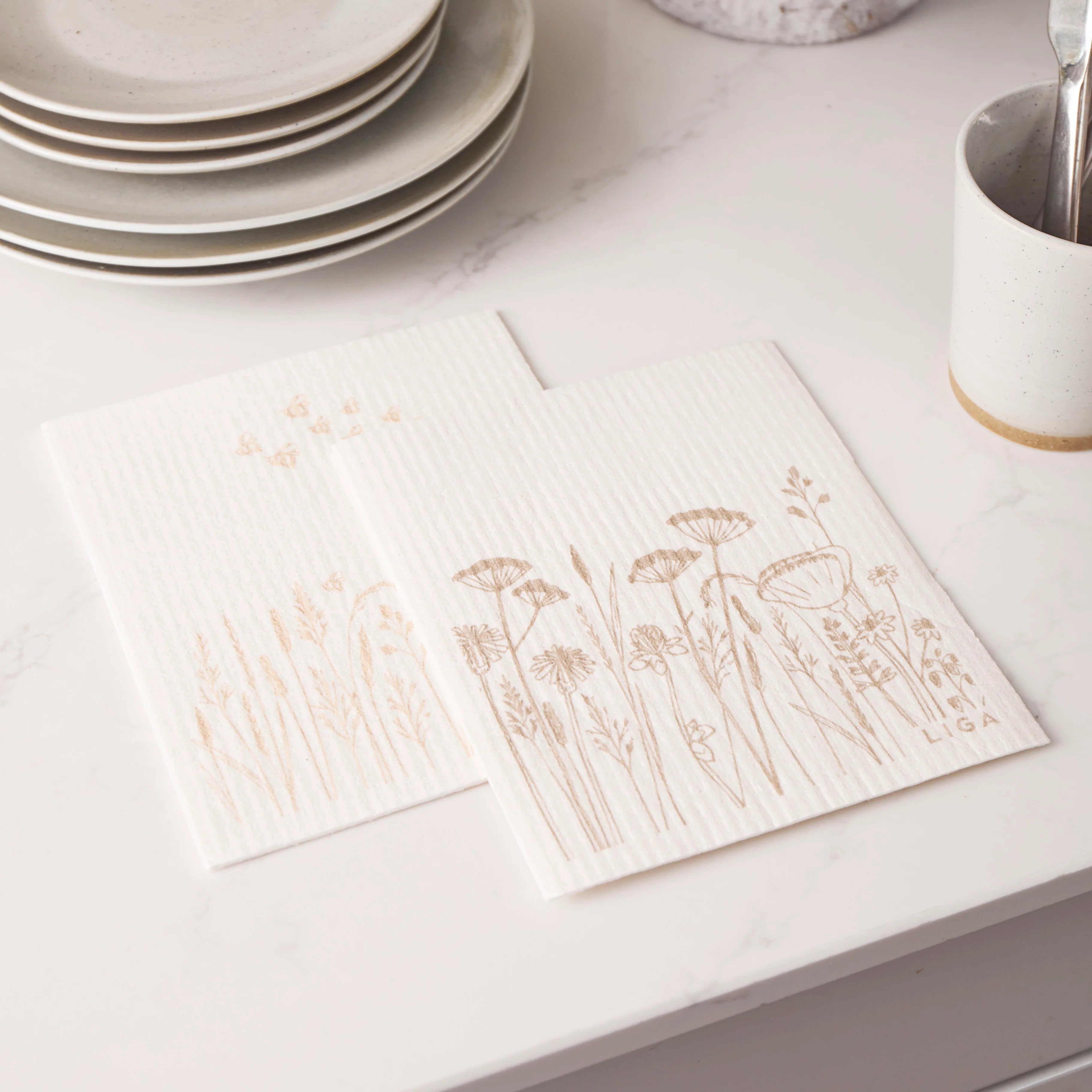 Eco Dishcloths - Flowers - Pack of 2