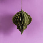 Load image into Gallery viewer, Sage Green Tones Origami Lantern Hanging Decoration
