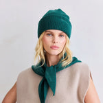 Load image into Gallery viewer, Merino Wool Triangle Scarf - alpine fern
