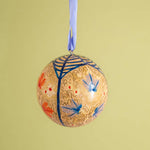 Load image into Gallery viewer, Rose Gold Kashmiri Paper Mache Bauble

