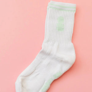 MBAC Logo Sports Socks - white