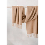 Load image into Gallery viewer, Lambswool Oversized Scarf - camel
