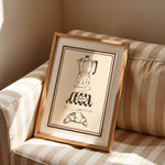 Load image into Gallery viewer, Coffee &amp; Croissant Print
