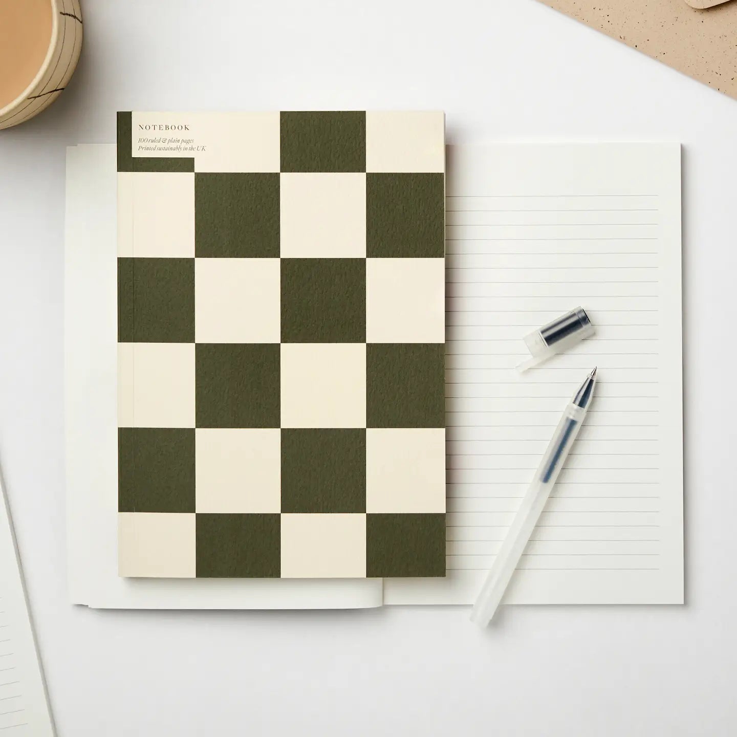 Checkerboard Notebook - green