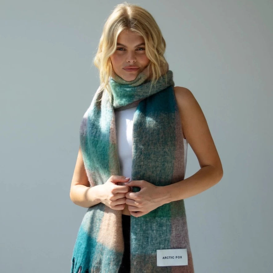 The Reykjavik Scarf - Lilac Check