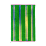 Load image into Gallery viewer, Green Stripe Terry Towelling Hand Towel
