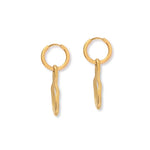 Load image into Gallery viewer, Yuna Drop Hoops - Gold
