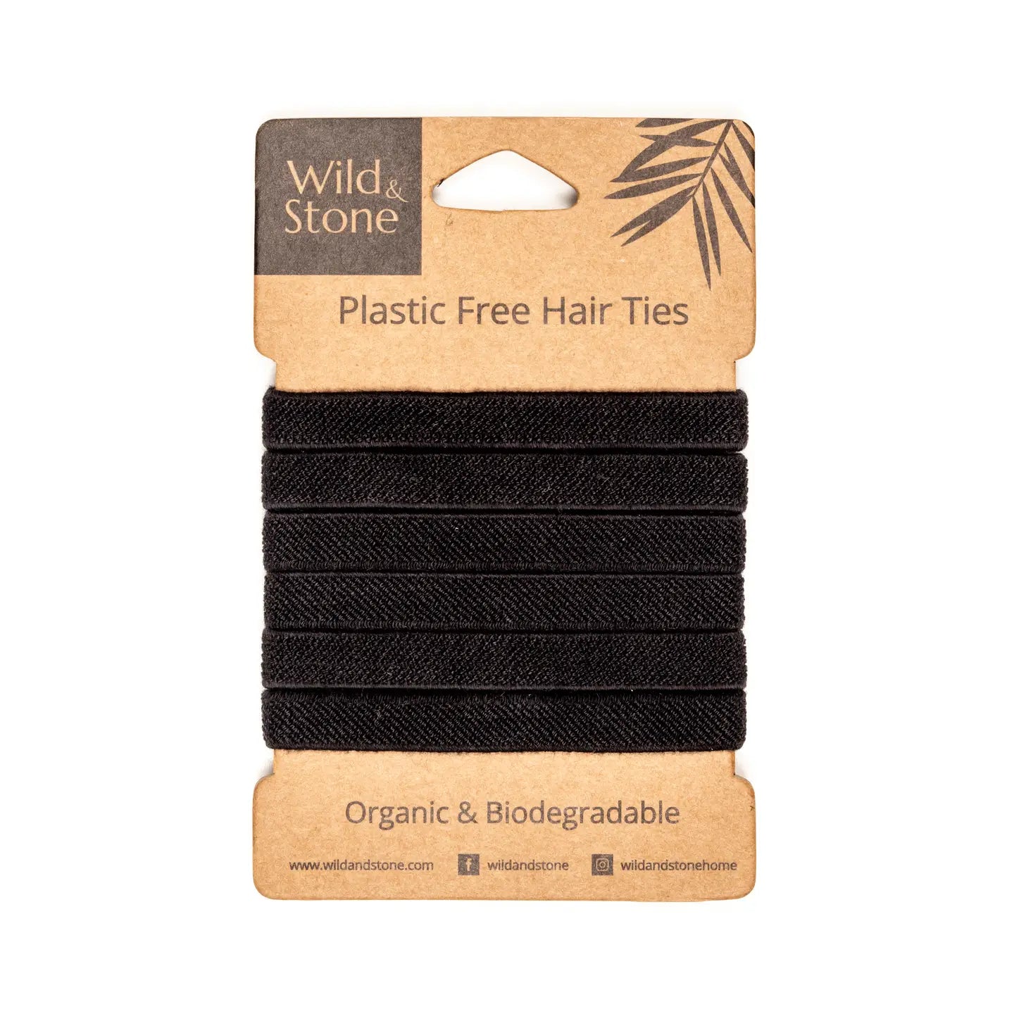 Plastic Hair Free Hair Ties - black / blonde