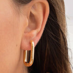 Load image into Gallery viewer, Darcy Oval Chubby Hoop Earrings
