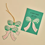 Load image into Gallery viewer, Gift Tag Bows - Set of 6 - green
