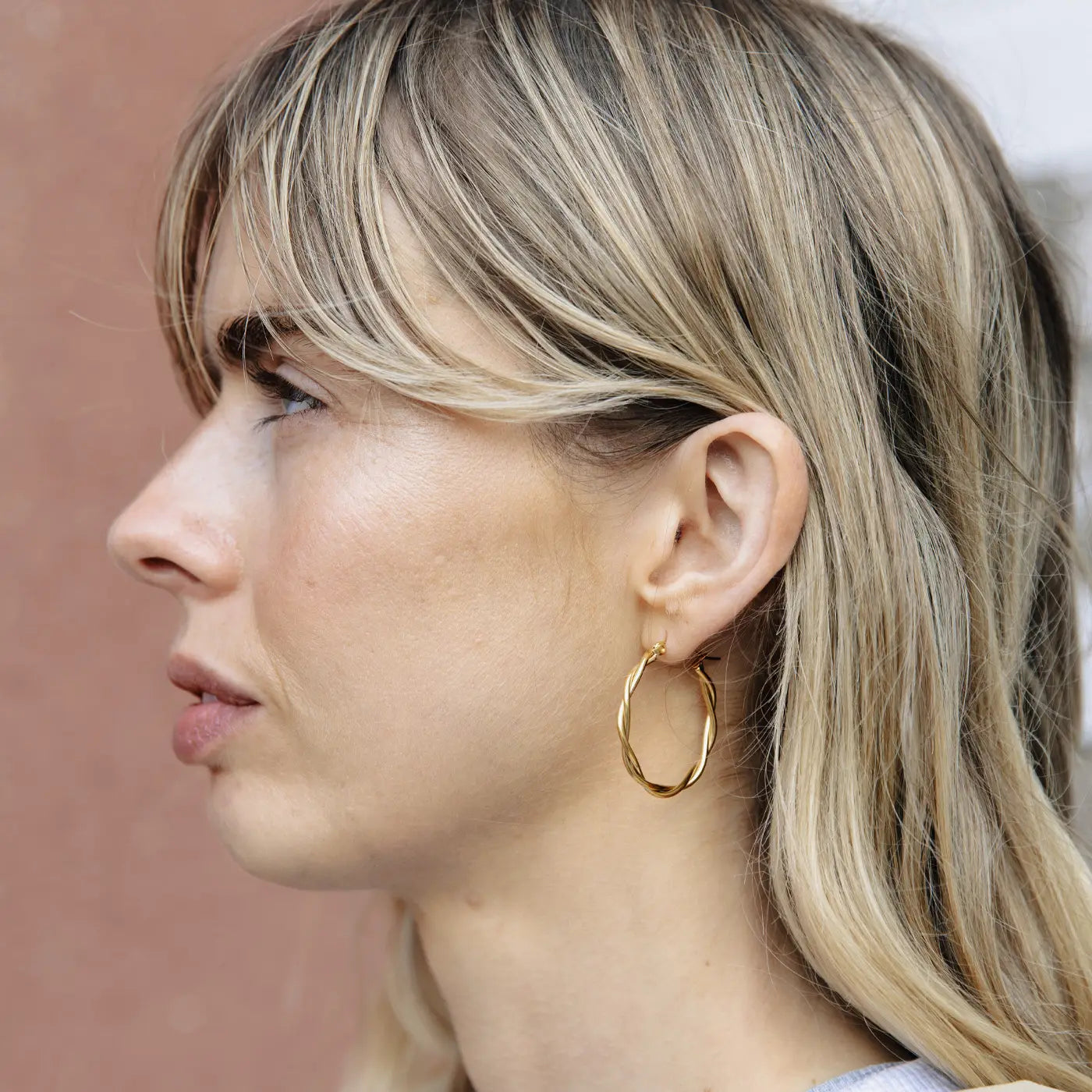 Large Entwined Hoop Earrings