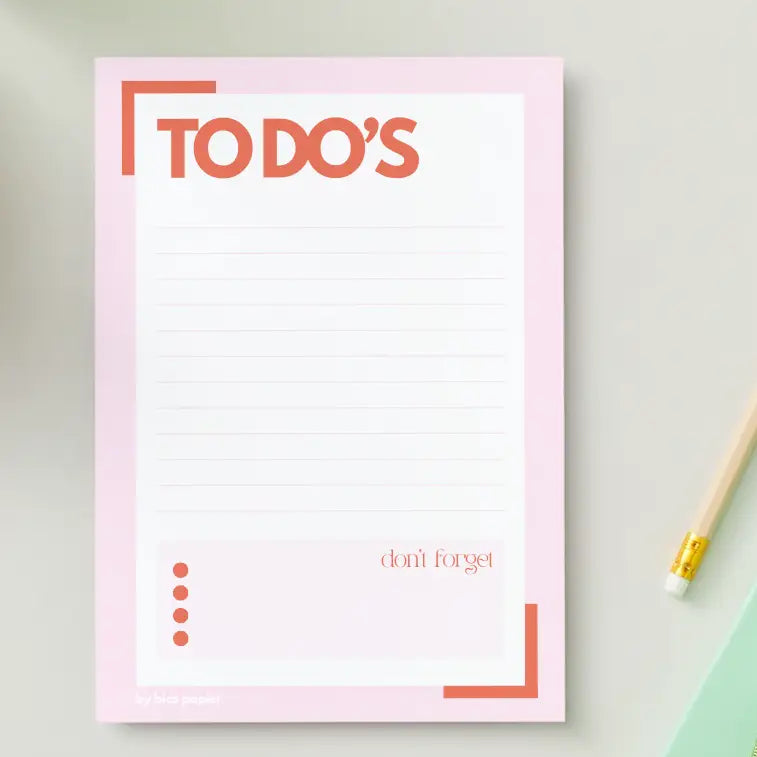 To Do's Notepad - red / green