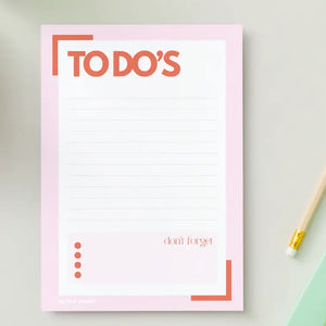 To Do's Notepad - red / green
