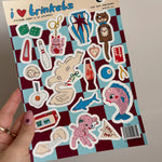 Load image into Gallery viewer, A5 Sticker Sheet - Trinkets
