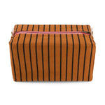 Load image into Gallery viewer, Vic Toiletry / Cosmetic Bag - ginger stripes
