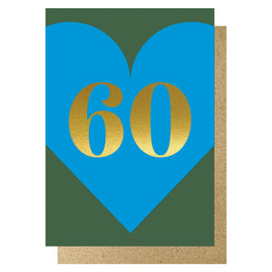 Heart 60th Card