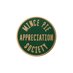 Load image into Gallery viewer, Mince Pie Appreciation Society - Green - Enamel Pin
