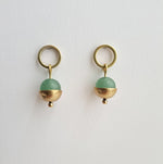 Load image into Gallery viewer, Form Gemstone Cup Earrings
