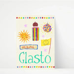 Load image into Gallery viewer, Glasto Trinket Hand Painted Print
