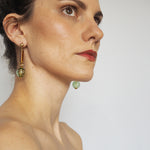 Load image into Gallery viewer, Gardena Glass Bubble Earrings - amber or green
