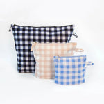 Load image into Gallery viewer, Gingham Pouch - small / medium / large
