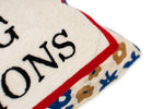 Load image into Gallery viewer, &#39;Great at Making Reservations&#39; Needlepoint Pillow - Limited Edition
