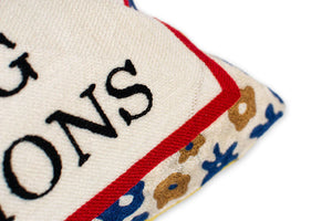 'Great at Making Reservations' Needlepoint Pillow - Limited Edition