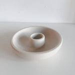 Load image into Gallery viewer, White Dish Candle Holder
