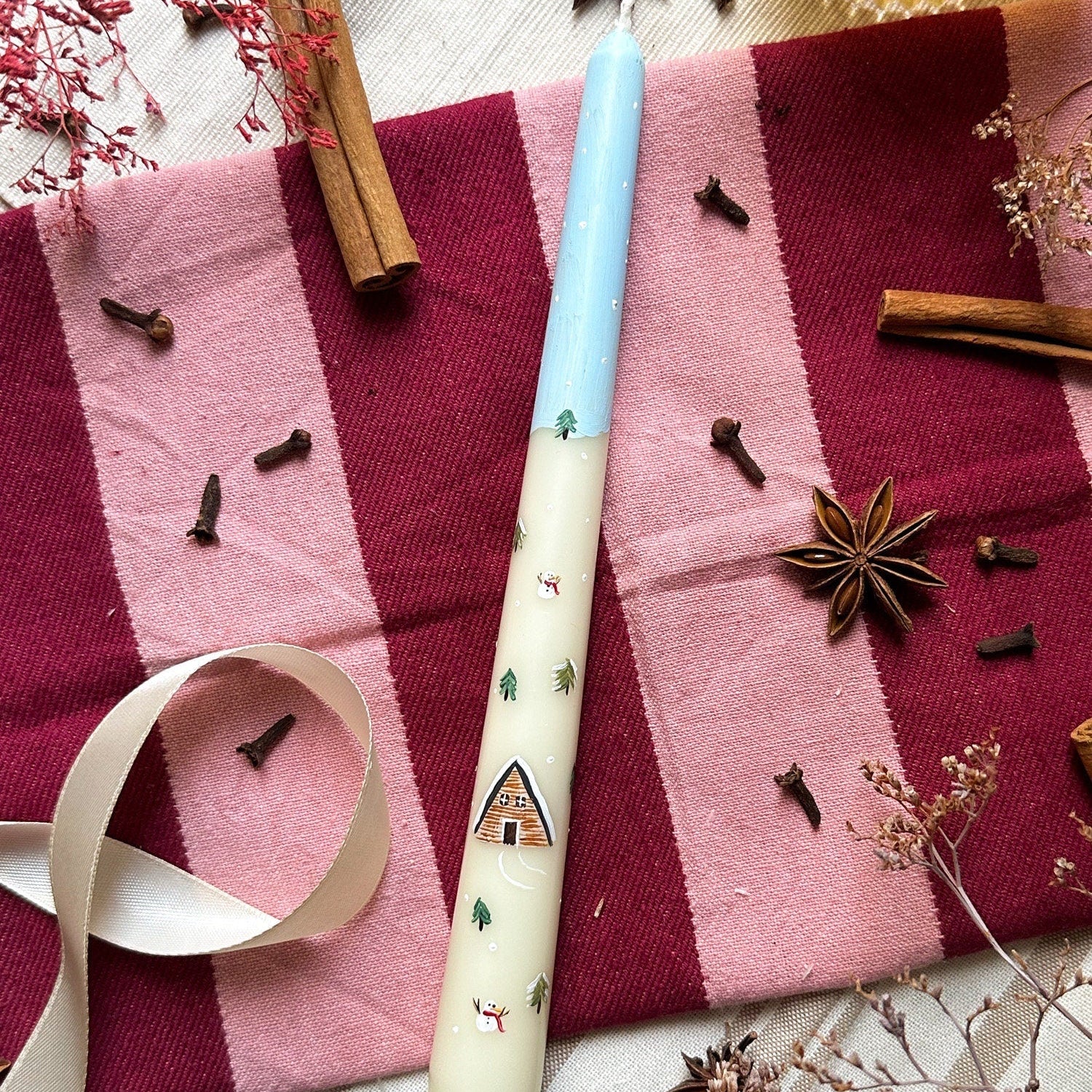 Winter Wonderland Dinner Candle