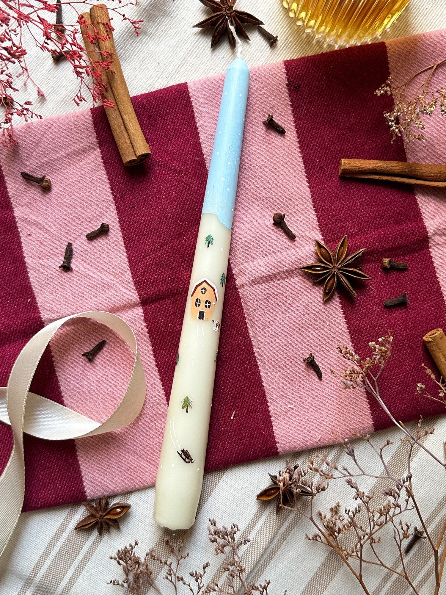 Winter Wonderland Dinner Candle