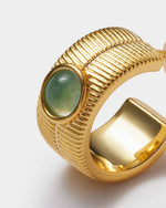 Load image into Gallery viewer, Gold Birthstone Hoop Earrings

