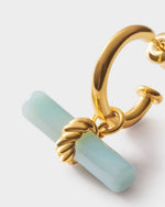Load image into Gallery viewer, Azura T-Bar Hoop Earrings
