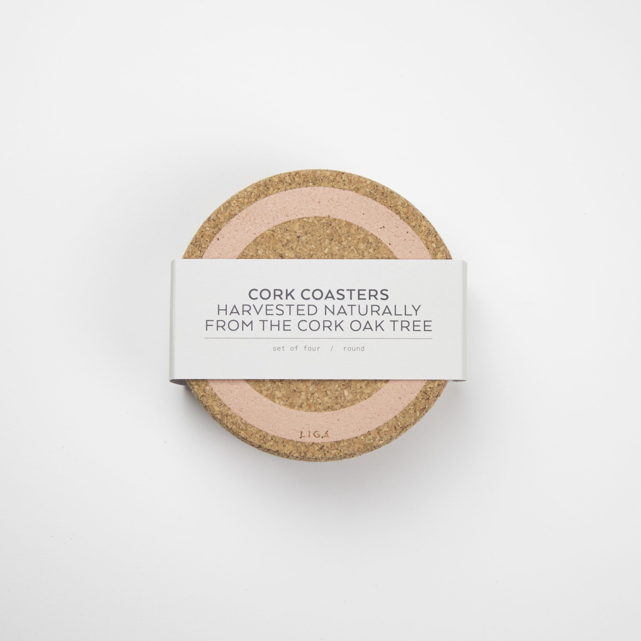 Organic Cork Coaster - Earth Rose