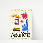 Load image into Gallery viewer, New York Trinket Hand Painted Print
