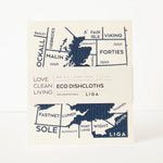 Load image into Gallery viewer, Shipping Forecast Eco Dishcloth - pack of 2
