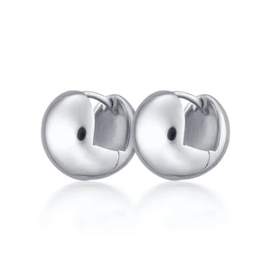 Ball Huggie Earring - silver