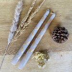 Load image into Gallery viewer, Mink Gold Holly Hand Painted Candle
