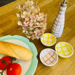 Load image into Gallery viewer, Vaisselle Boutique - &#39;Oily Baby&#39; - Grey / Nude Gingham
