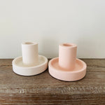 Load image into Gallery viewer, White Jesmonite Concrete Candle Holder
