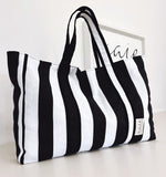 Load image into Gallery viewer, Camille Oversized Tote Bag - stripe
