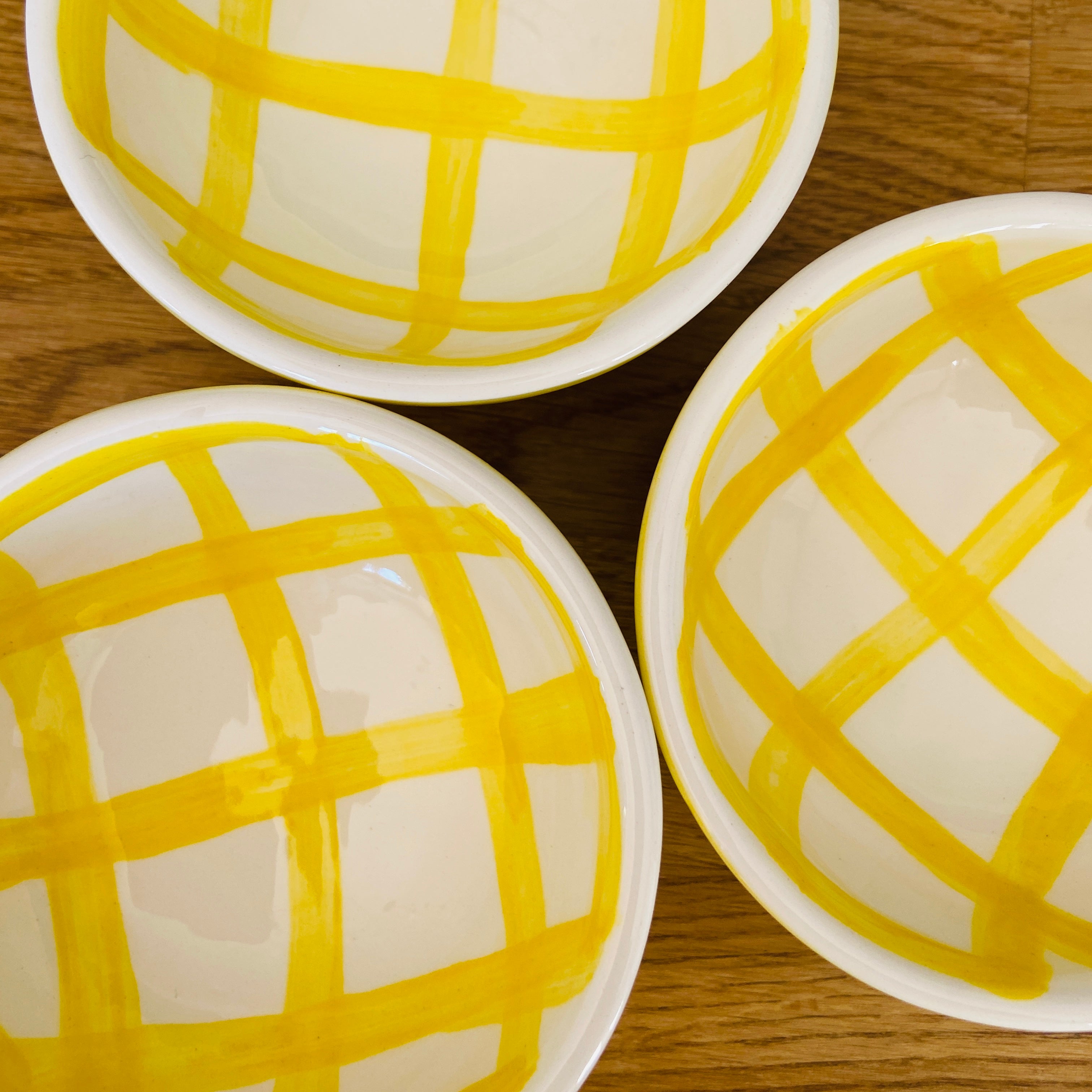 Vaisselle Boutique - 'Dip Me' - Lemon / White Gingham