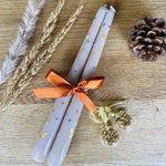 Load image into Gallery viewer, Mink Gold Holly Hand Painted Candle
