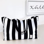 Load image into Gallery viewer, Camille Oversized Tote Bag - stripe
